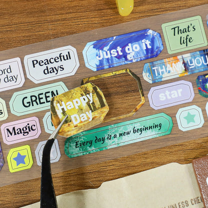 Moments of Life Die Cutting Fog PET Tape for journaling, scrapbooking and collage