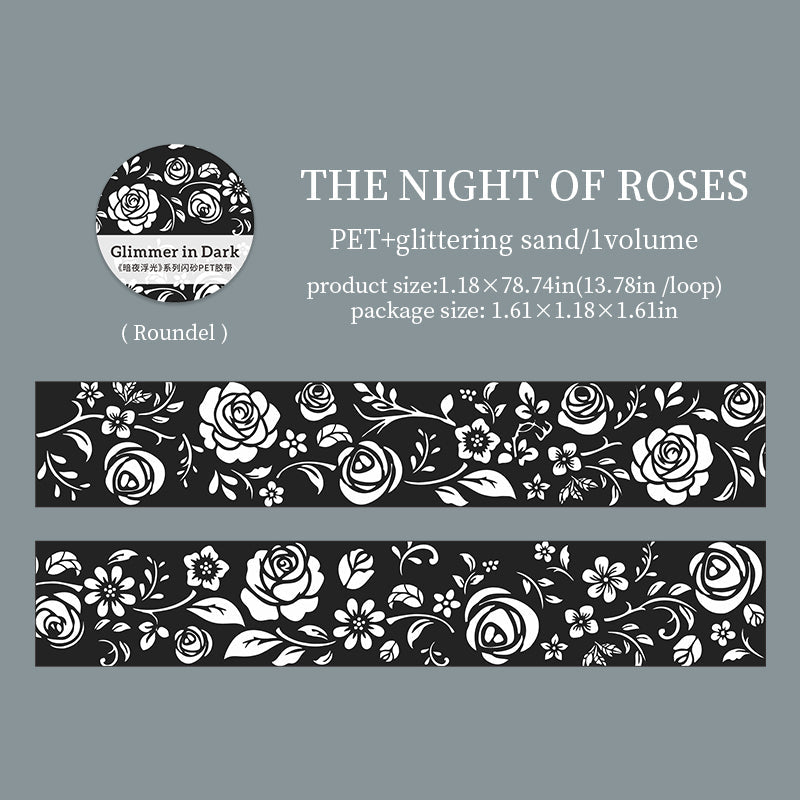 Dark Night Glitter Series Flash Sand PET Tape