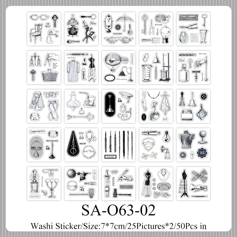 Half Used Manuscript Series Sticker Book