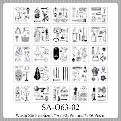 Half Used Manuscript Series Sticker Book