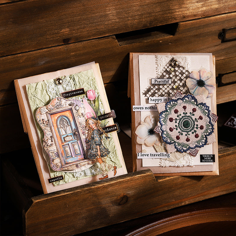 Old Time Atmospheres Series Sticker featuring old designs for journaling, scrapbooking and collage
