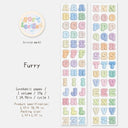 Soft Letters Series Die Cutting PET Tape