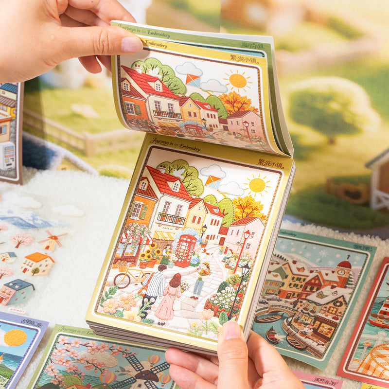 Local Attractions 3D Sticker Book featuring book designs for journaling, scrapbooking and collage