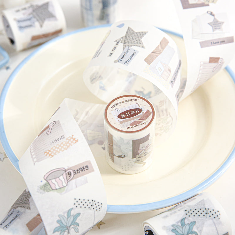 Collage Memoirs Series Die Cutting Washi Tape