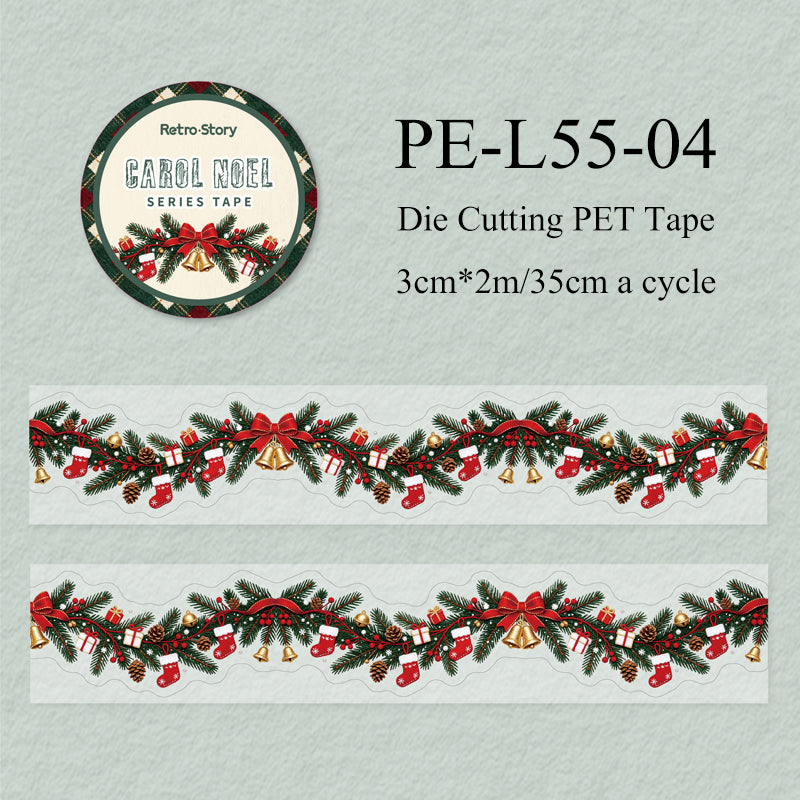 Christmas Celebration Series Die Cutting PET Tape