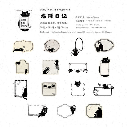 Little Black Cat Series Sticker