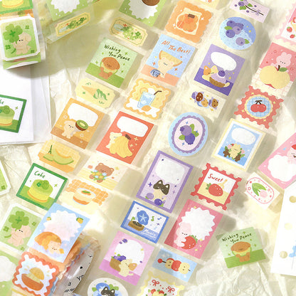 Forest Sweet Fruit House Series Die Cutting Washi Tape featuring forest, sweet, and house designs for journaling, scrapbooking and collage