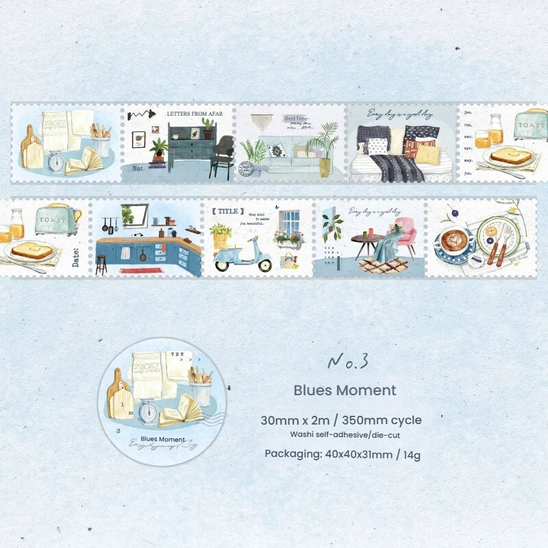 Interwoven With Spring Scenery Series Die Cutting Washi Tape