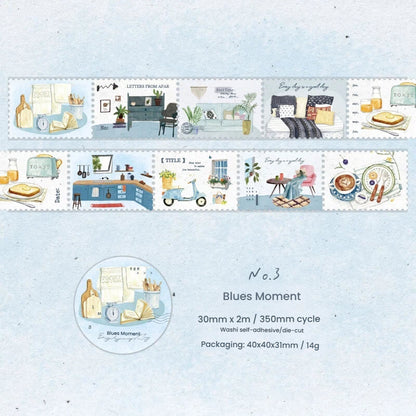 Interwoven With Spring Scenery Series Die Cutting Washi Tape