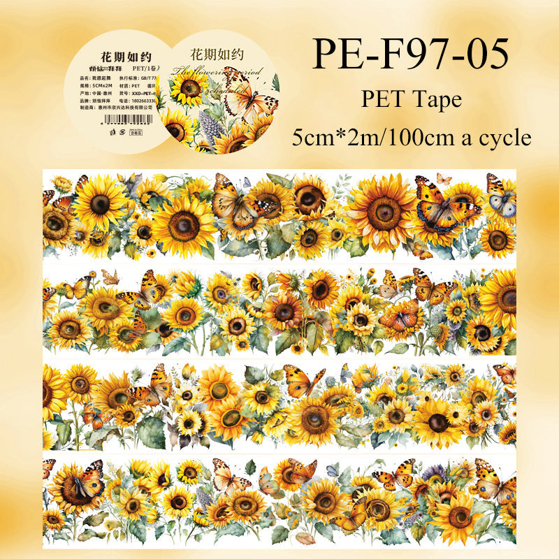 Flowering Season Series PET Tape