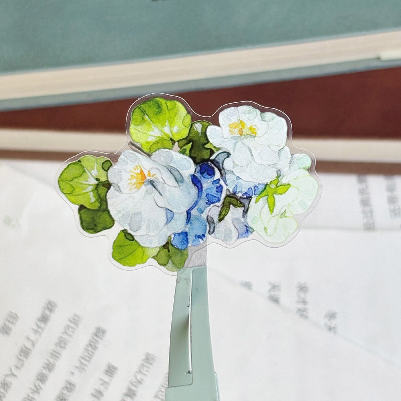 5cm*100cm Small Lobelia Die Cutting Washi/PET Tape for journaling, scrapbooking and collage