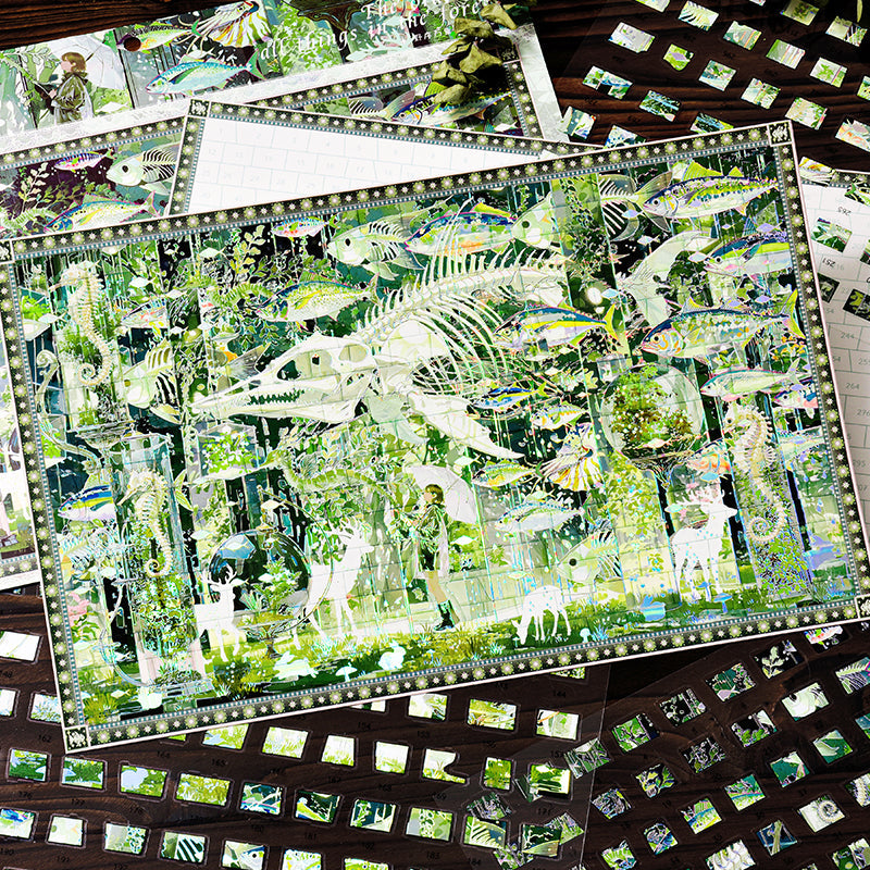 Worldly Natural History Series 3D Sticker for journaling, scrapbooking and collage