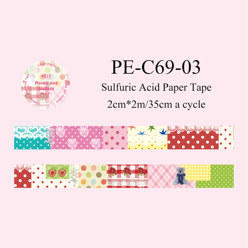 Patchwork Garden Series Flash Washi/Sulfuric Acid Paper Tape