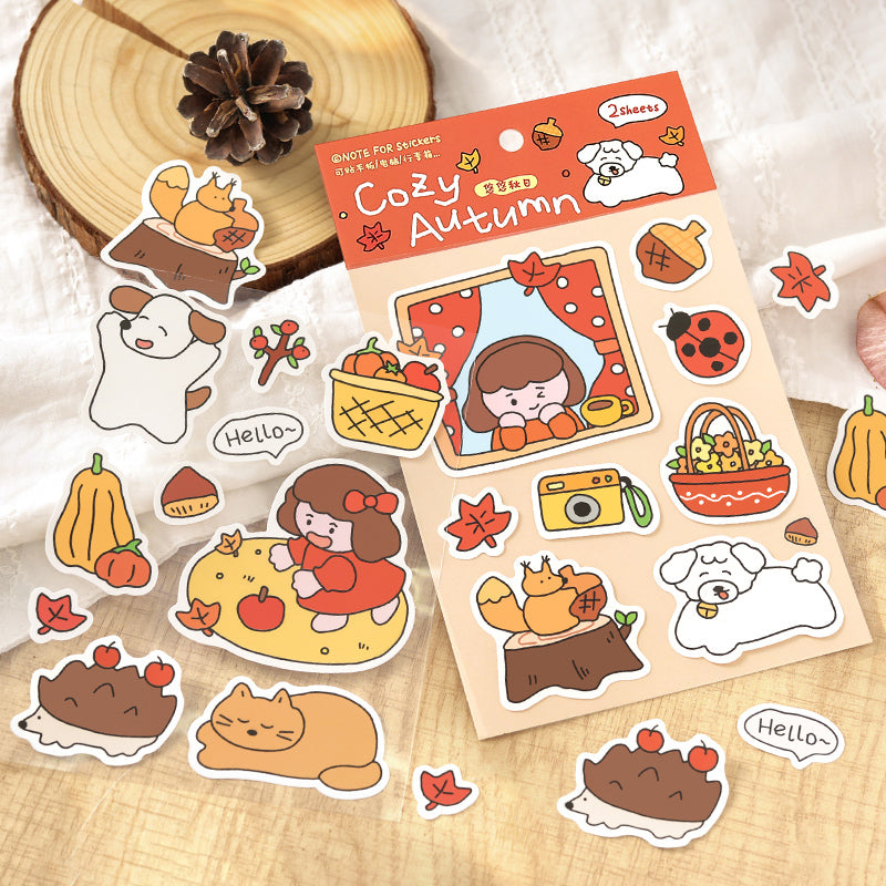 Warmth Tranquility Time Series Sticker for journaling, scrapbooking and collage
