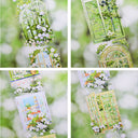 Whole Roll 6cm*5m Floral Window Shadows Shell Light PET Tape
