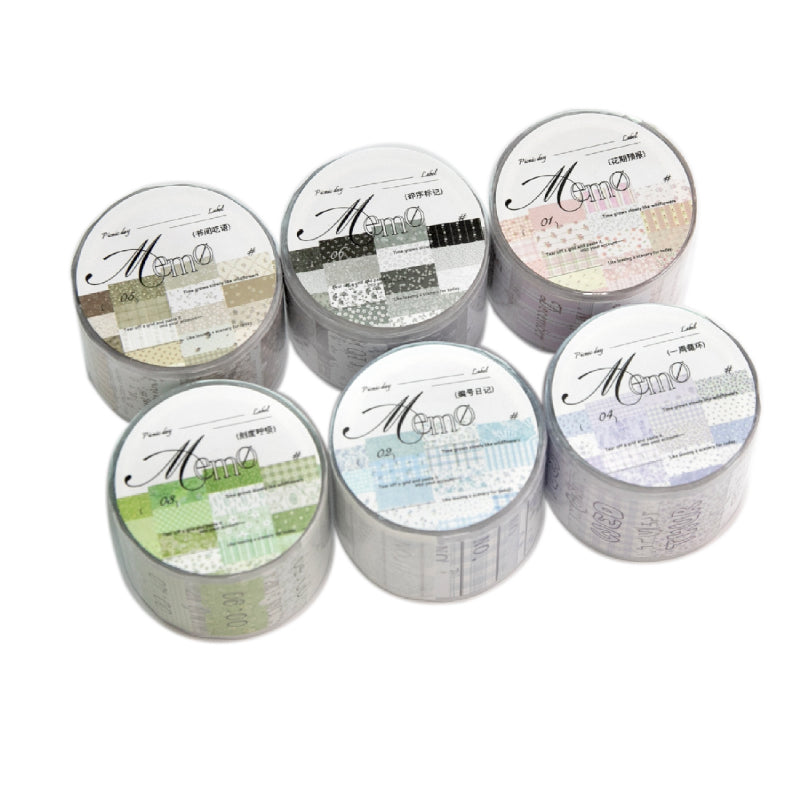 Picnic Day Memorandum Series Die Cutting Writing Paper Tape for journaling, scrapbooking and collage