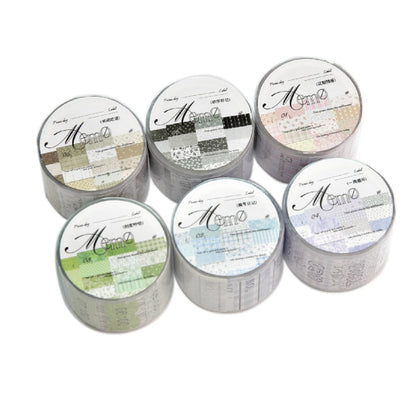 Picnic Day Memorandum Series Die Cutting Writing Paper Tape for journaling, scrapbooking and collage