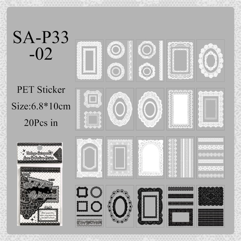 Lace Holiday Series Sticker Book