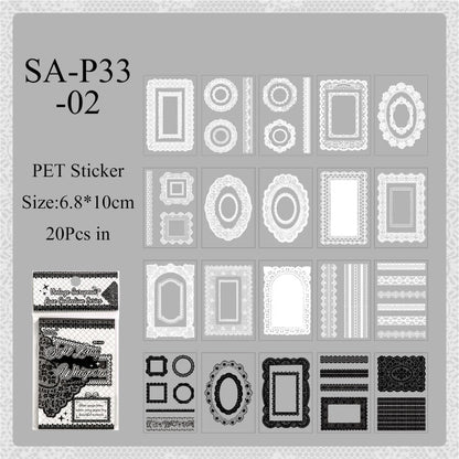 Lace Holiday Series Sticker Book