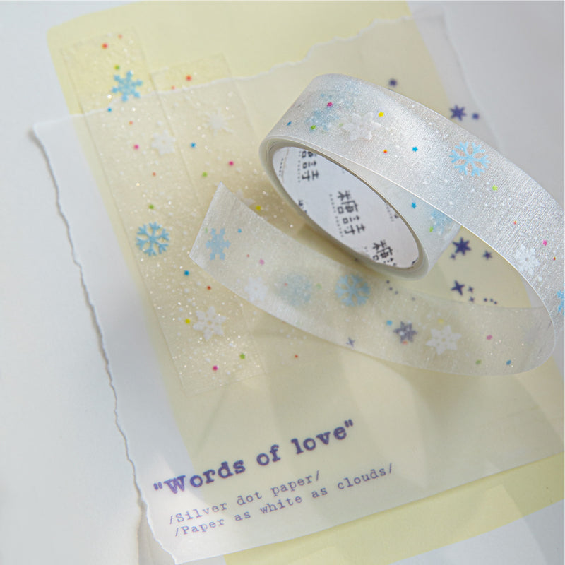 Winter Sonata Series Flash PET Tape for journaling, scrapbooking and collage