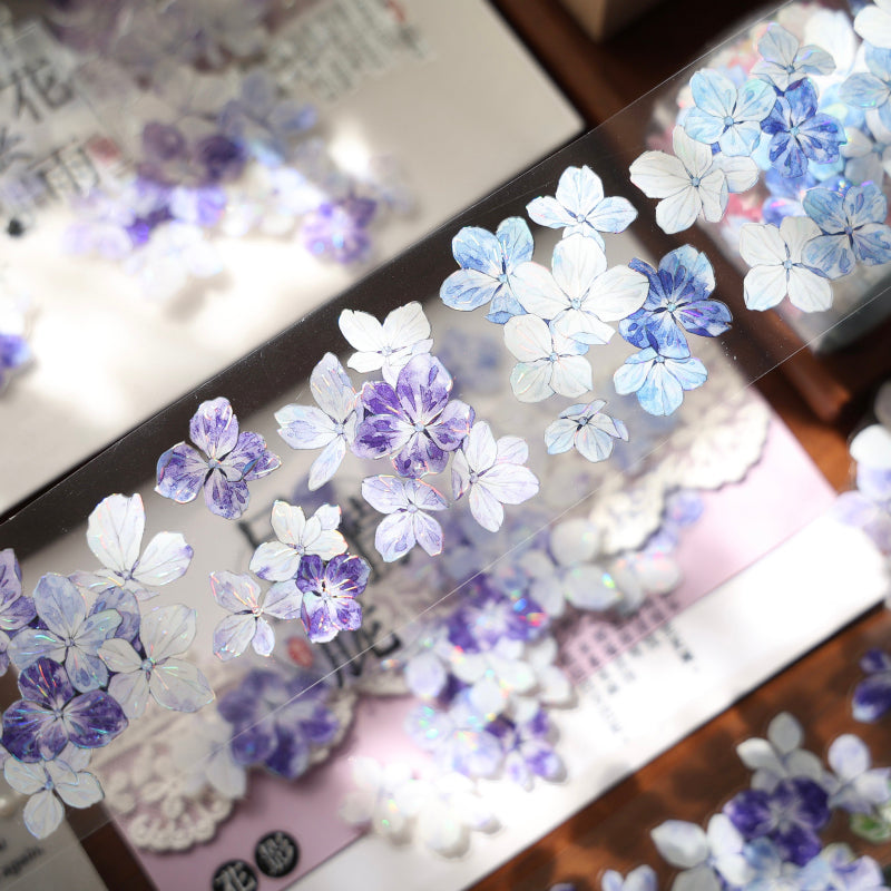 Starry Flower Sea Die-Cutting Washi Tape - Whole Roll 5cm×6m