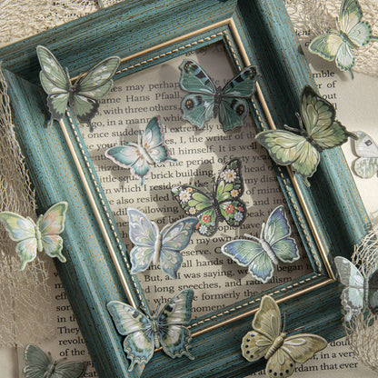 Butterfly Ceramic Gallery Series Sticker featuring butterfly designs for journaling, scrapbooking and collage