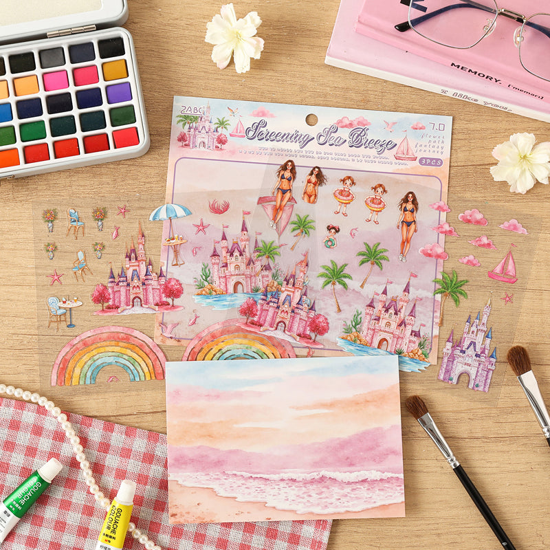 Flower Path Fantasy Journey Sticker Book