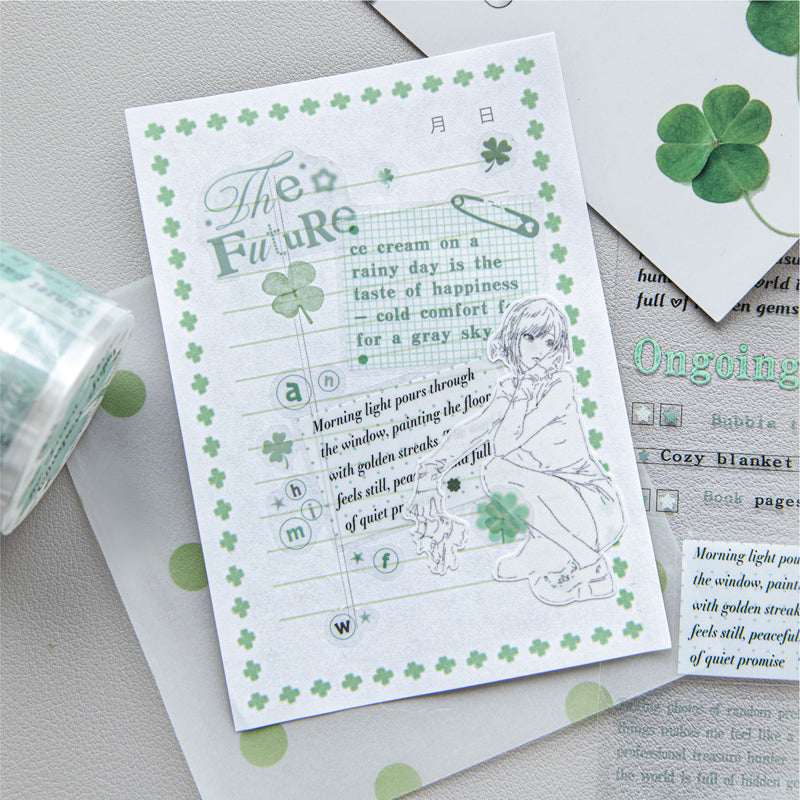 Frosty Love Series Die Cutting PET Tape for journaling, scrapbooking and collage