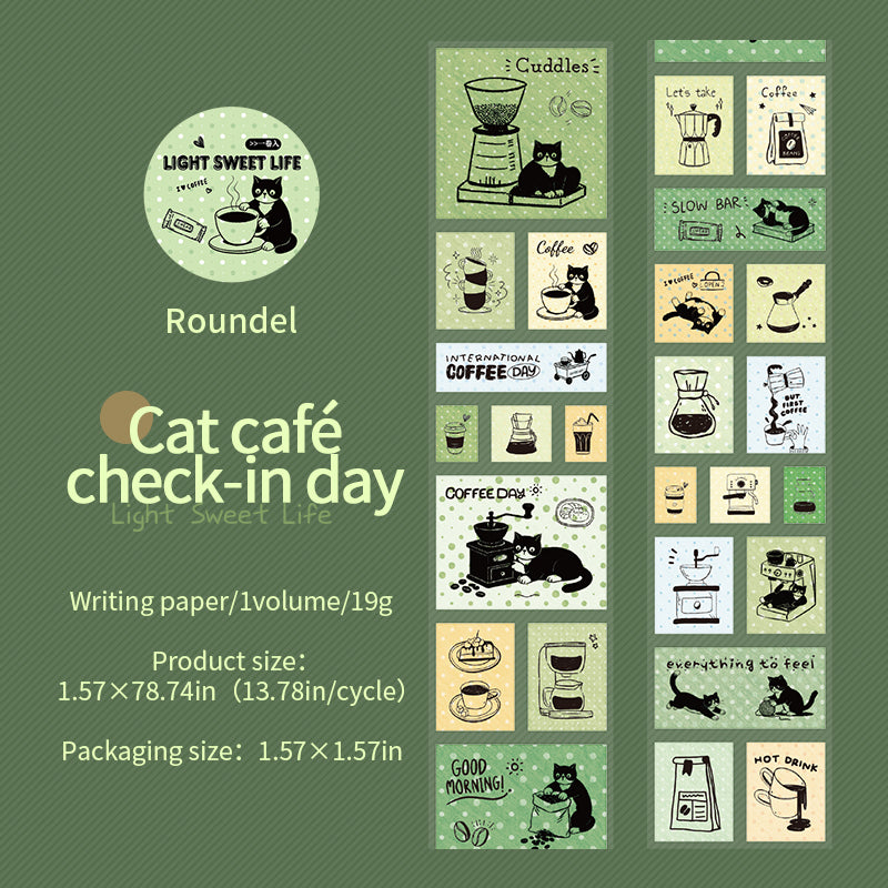 Light Sweet Life Series Die Cutting Writing Paper Tape