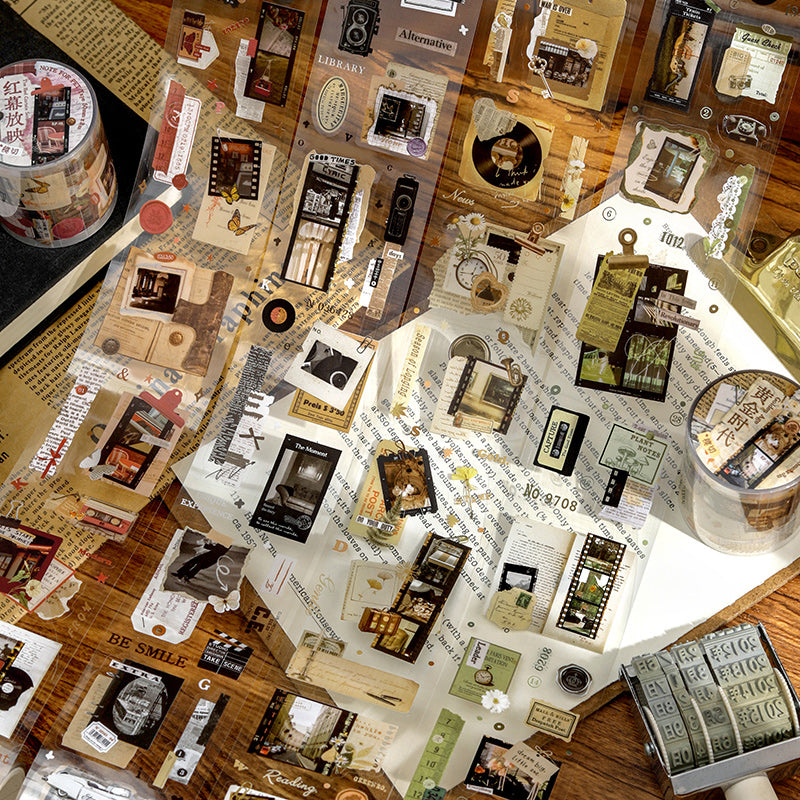 Film photography series Die Cutting PET Tape for journaling, scrapbooking and collage