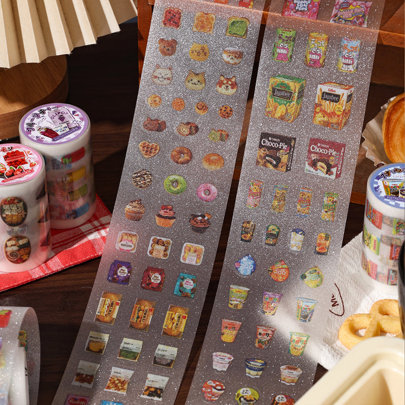Daily Food Diary Series Die Cutting PET Tape