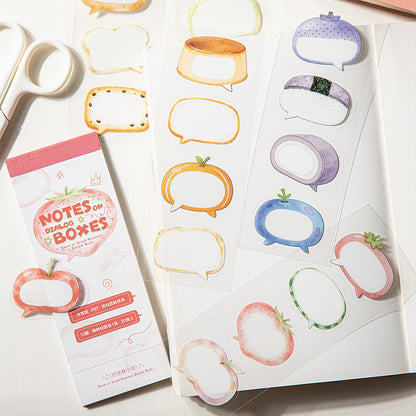 Notes Boxes Series Sticker Book featuring book designs for journaling, scrapbooking and collage