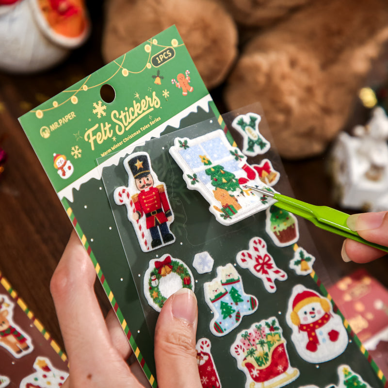 Warm Winter Christmas Story Series Sticker for journaling, scrapbooking and collage