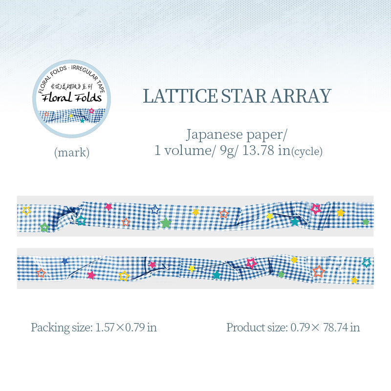 Floral Ruffled Series Washi Tape