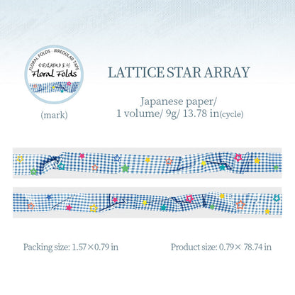 Floral Ruffled Series Washi Tape