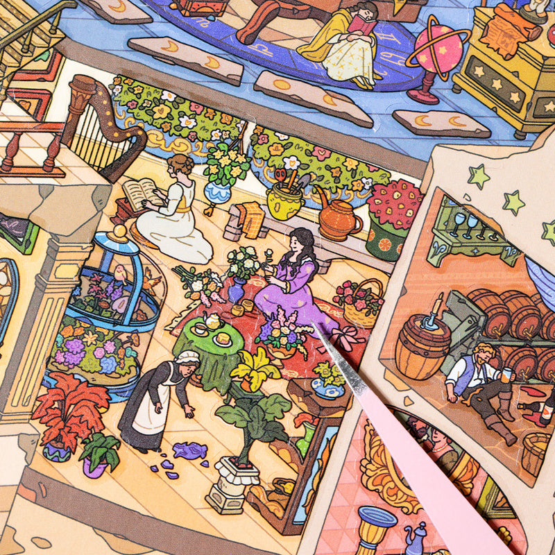 Secret Realm Series 3D Sticker featuring secret designs for journaling, scrapbooking and collage