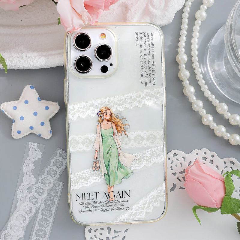 Lace Wander Series Sticker featuring lace designs for journaling, scrapbooking and collage