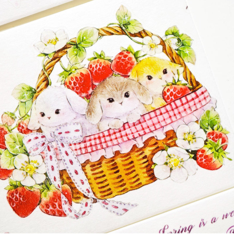 Whole Roll 6cm*5m Lovely Garden Die Cutting Washi/PET Tape featuring garden designs for journaling, scrapbooking and collage