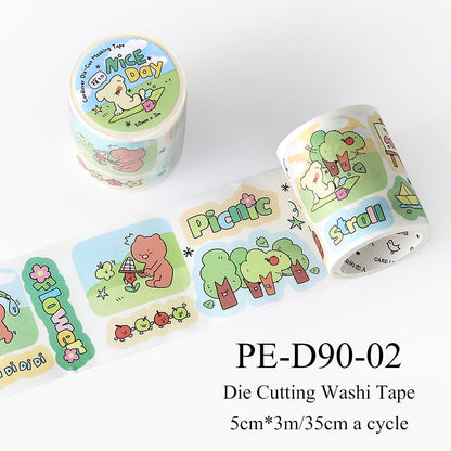 Dun Dun Street Daily Series Die Cutting Washi Tape