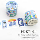 Colorful Dreamland Series Die Cutting Synthetic Paper Tape