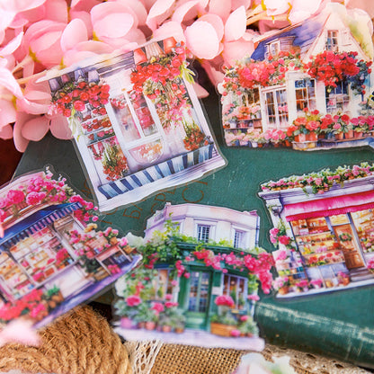 There is a flower shop Sticker