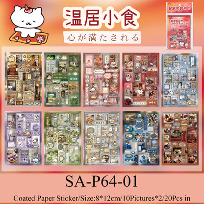 Cute Food Story Series Sticker Book