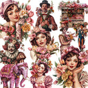 Vintage flower Sticker