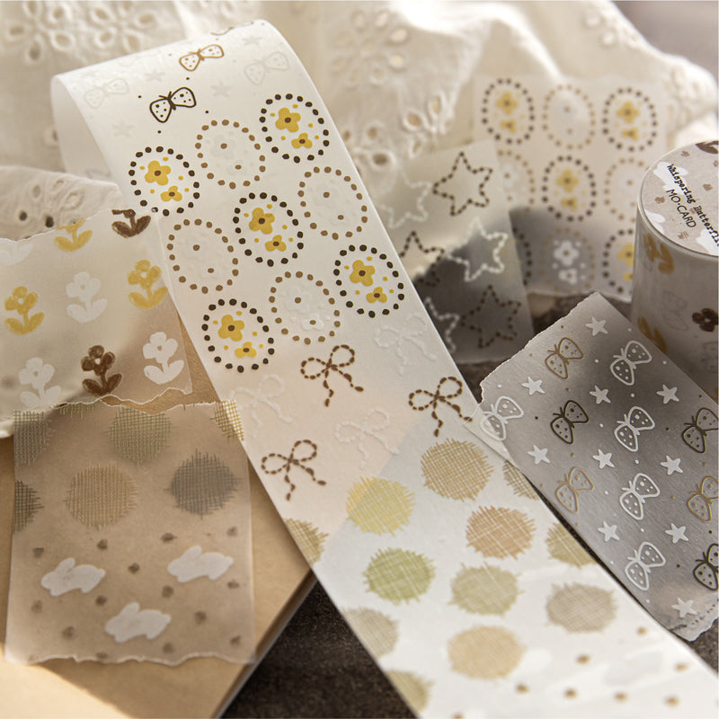 Translucent Poems Series Sulfuric Acid Paper Tape
