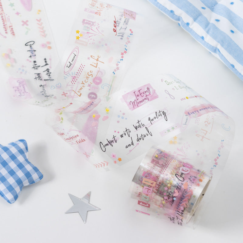 Whispers of life series Die Cutting PET Tape for journaling, scrapbooking and collage