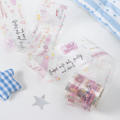Whispers of life series Die Cutting PET Tape for journaling, scrapbooking and collage