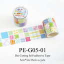 Colorful Classification Series Die Cutting Self-adhesive Tape