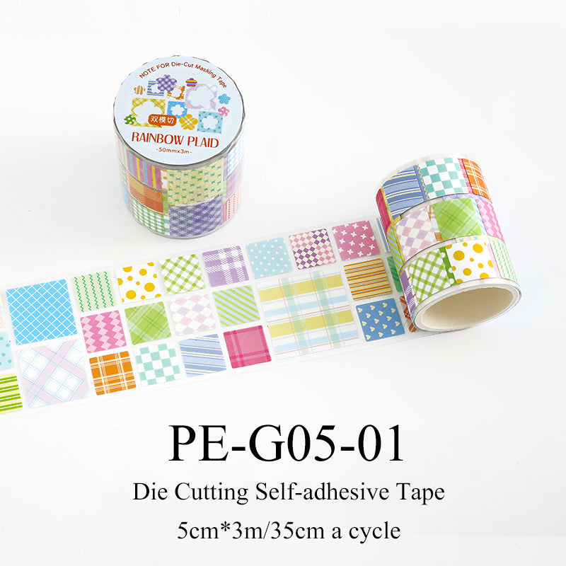 Colorful Classification Series Die Cutting Self-adhesive Tape