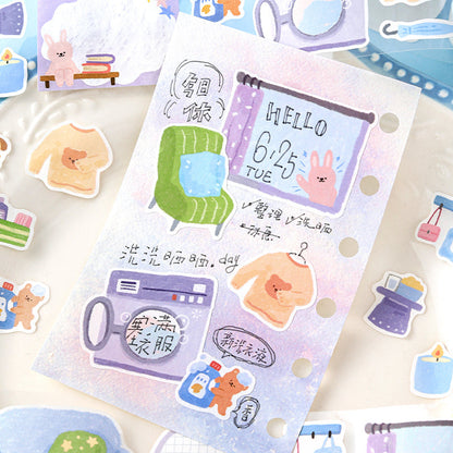 Vitality Life Handbook Series Die Cutting Writing Paper Tape featuring book designs for journaling, scrapbooking and collage