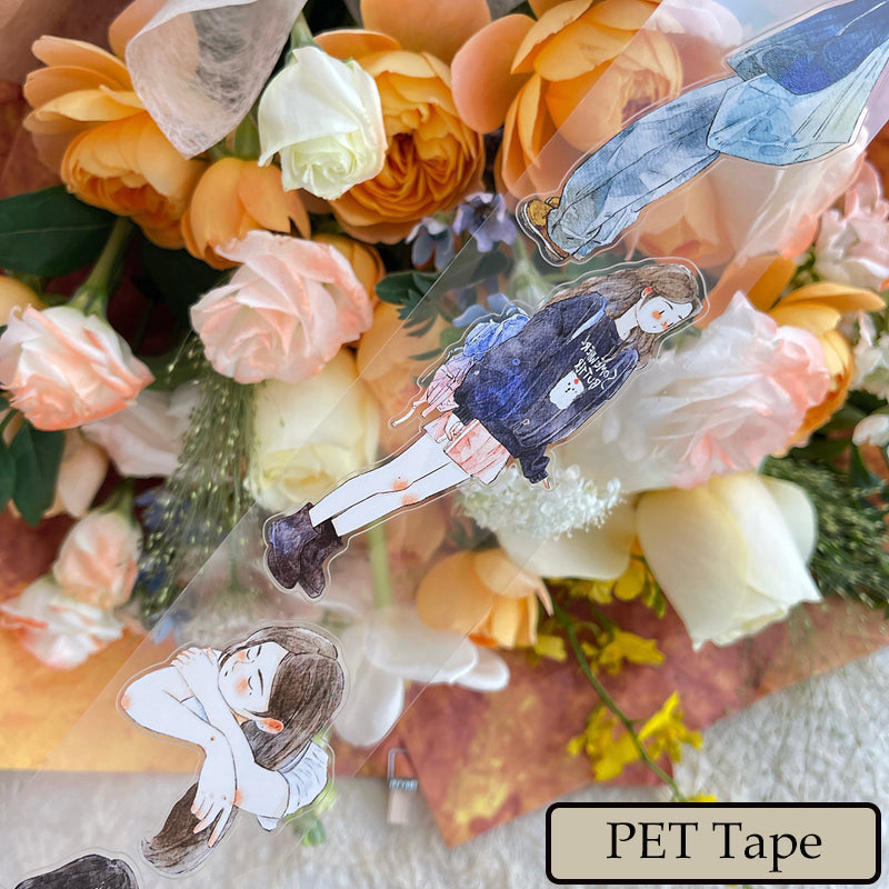 Whole Roll 6cm*10m Congcong Die Cutting Washi/PET/Fog PET Tape